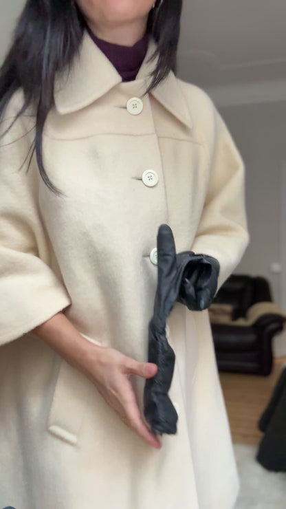 Vintage Statement Wool Coat - size M-L