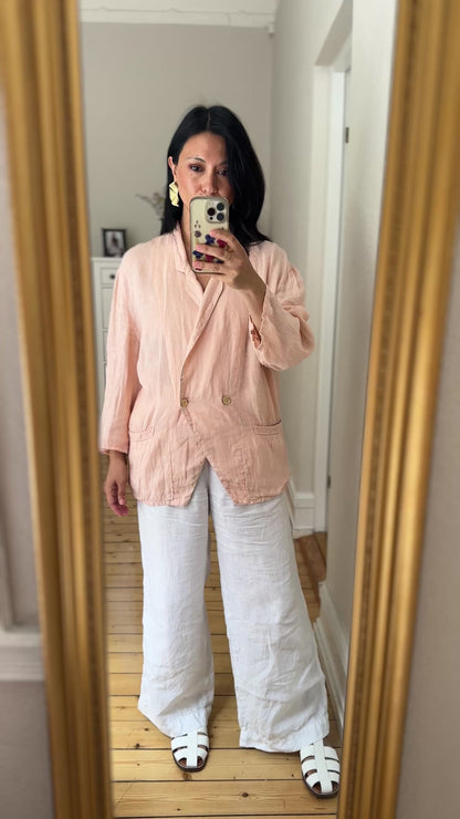 Vintage Linen Jacket - Size M