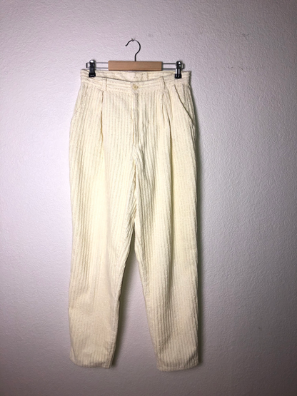 Vintage Corduroy Cream Trousers
