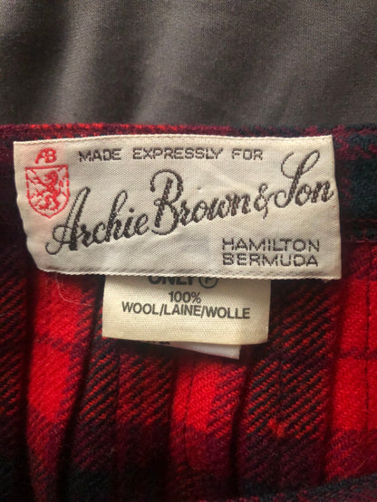 Vintage Archie Brown & Son Tartan Wool Kilt