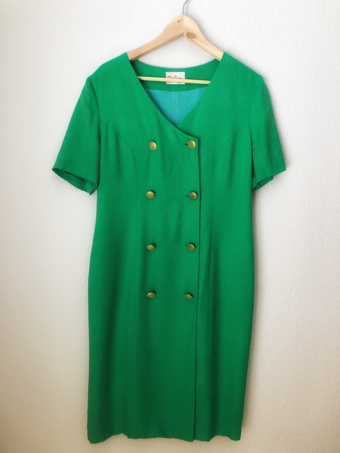 Vintage Green Silk Dress