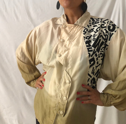 Vintage Ombré Effect Silk Shirt