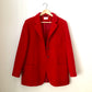 Vintage Red Wool Blend Blazer