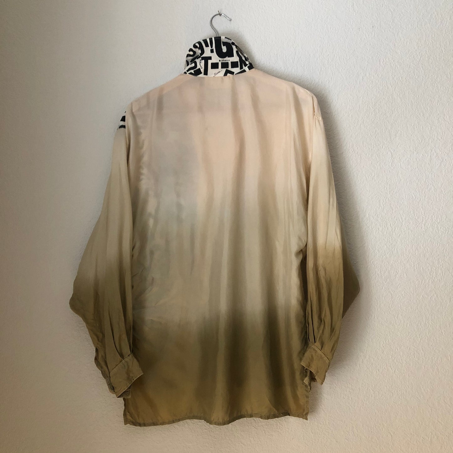 Vintage Ombré Effect Silk Shirt