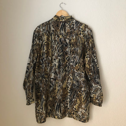 Oversized Vintage Silk Shirt