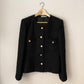 Vintage Black Suit Paula Klein - Boucle Wool - Chanel style