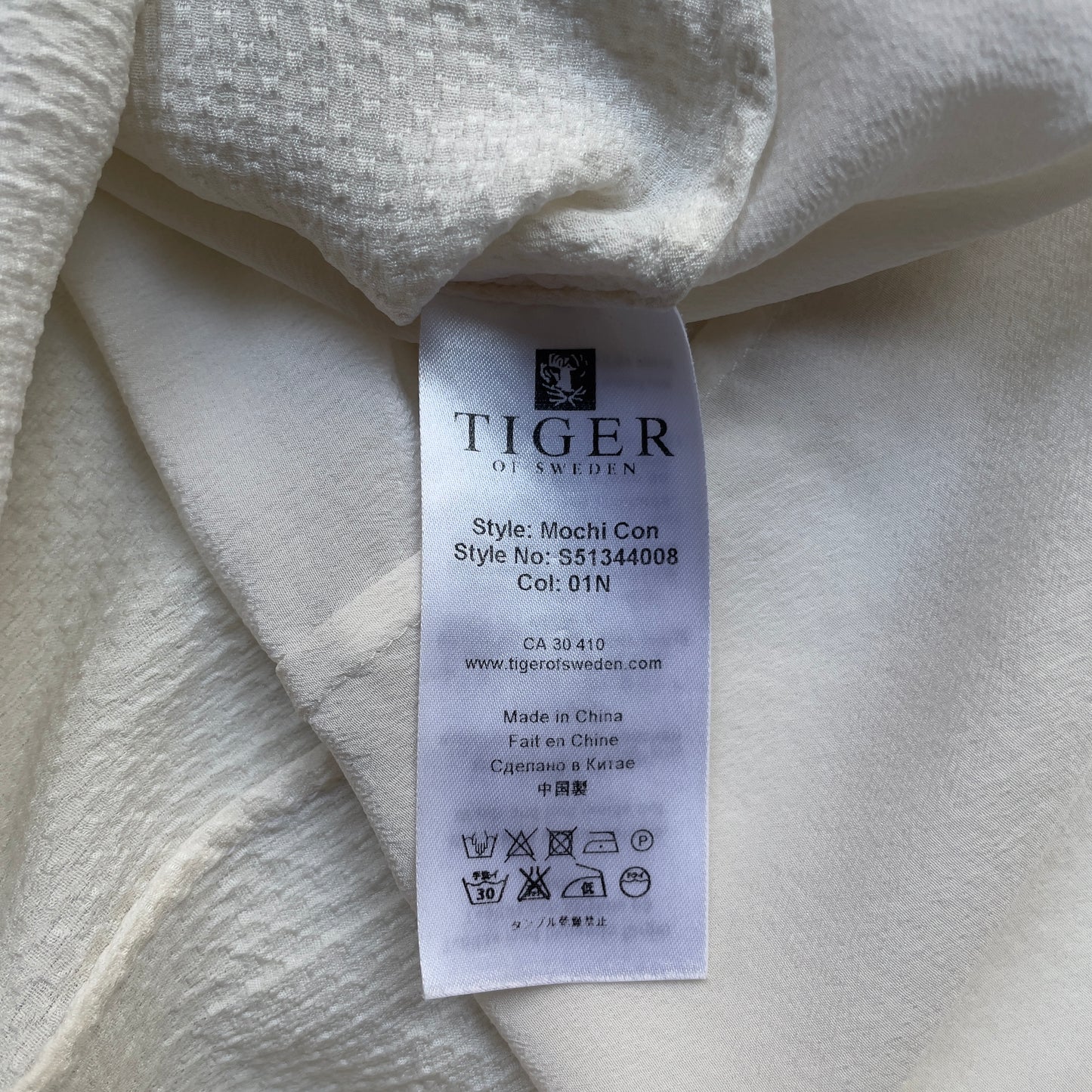 Oversized Silk Top - Tiger of Sweden - size XS-S