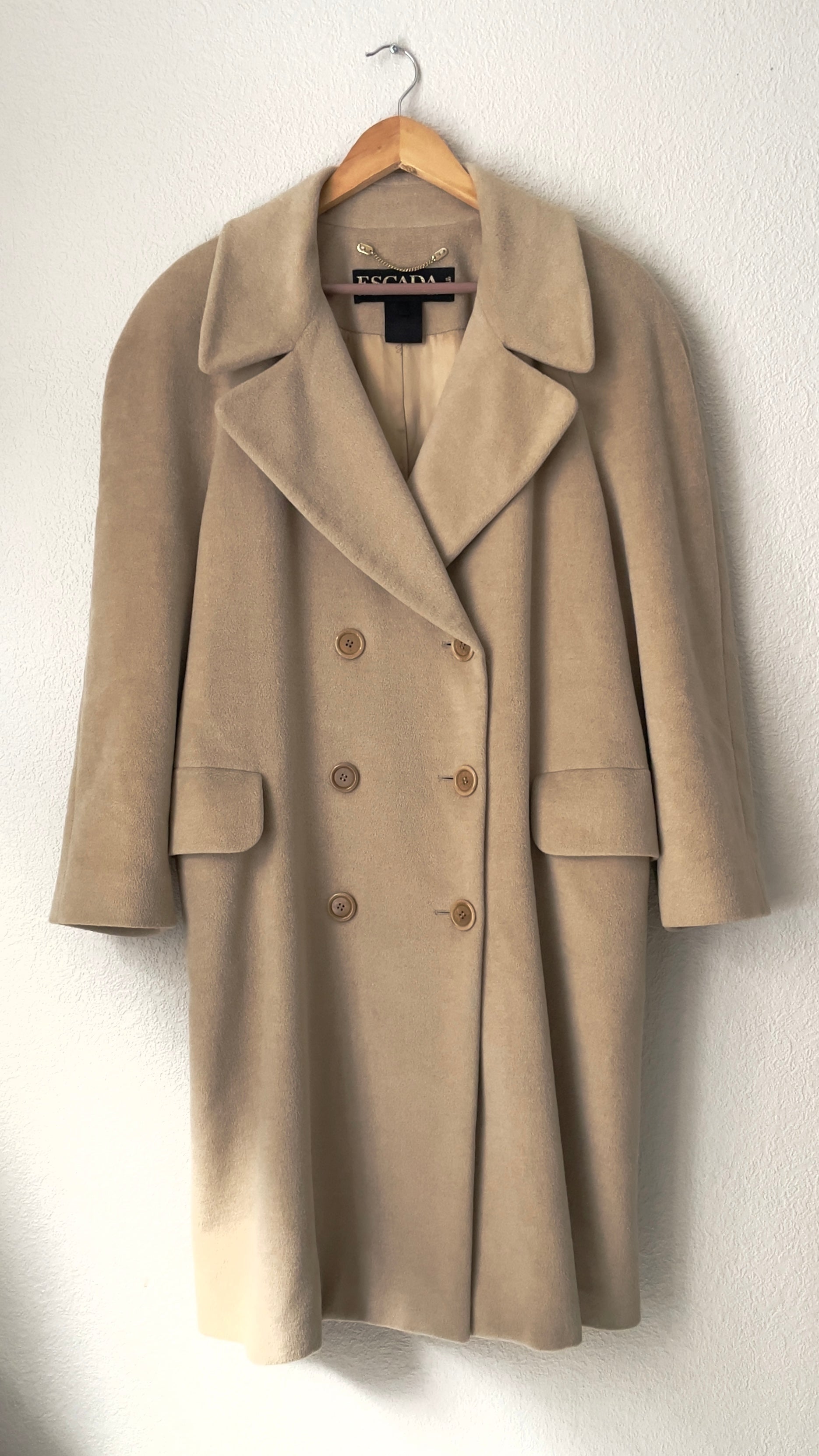 Wool coat Escada Grey size M International in Wool - 38814737