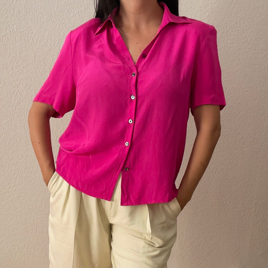 Vintage Ann May Silk Shirt