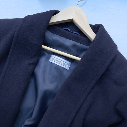 Vintage Navy Blue Over Coat - Master Coat