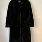Vintage Black Mouton Fur Coat