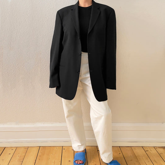 Oversized Black Blazer - Boss
