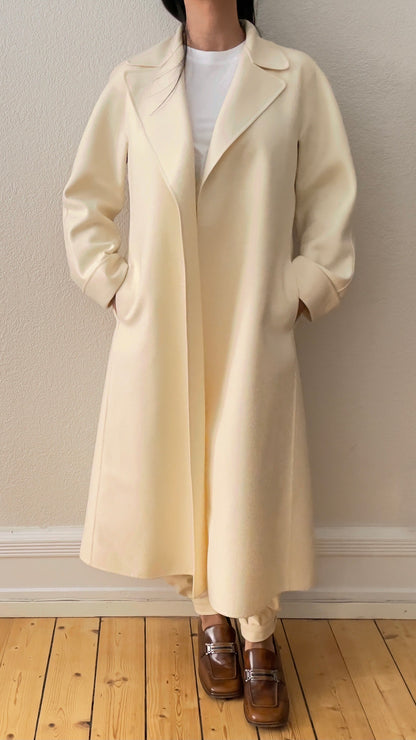 Vintage Cream Duster Coat - Miss Antonette
