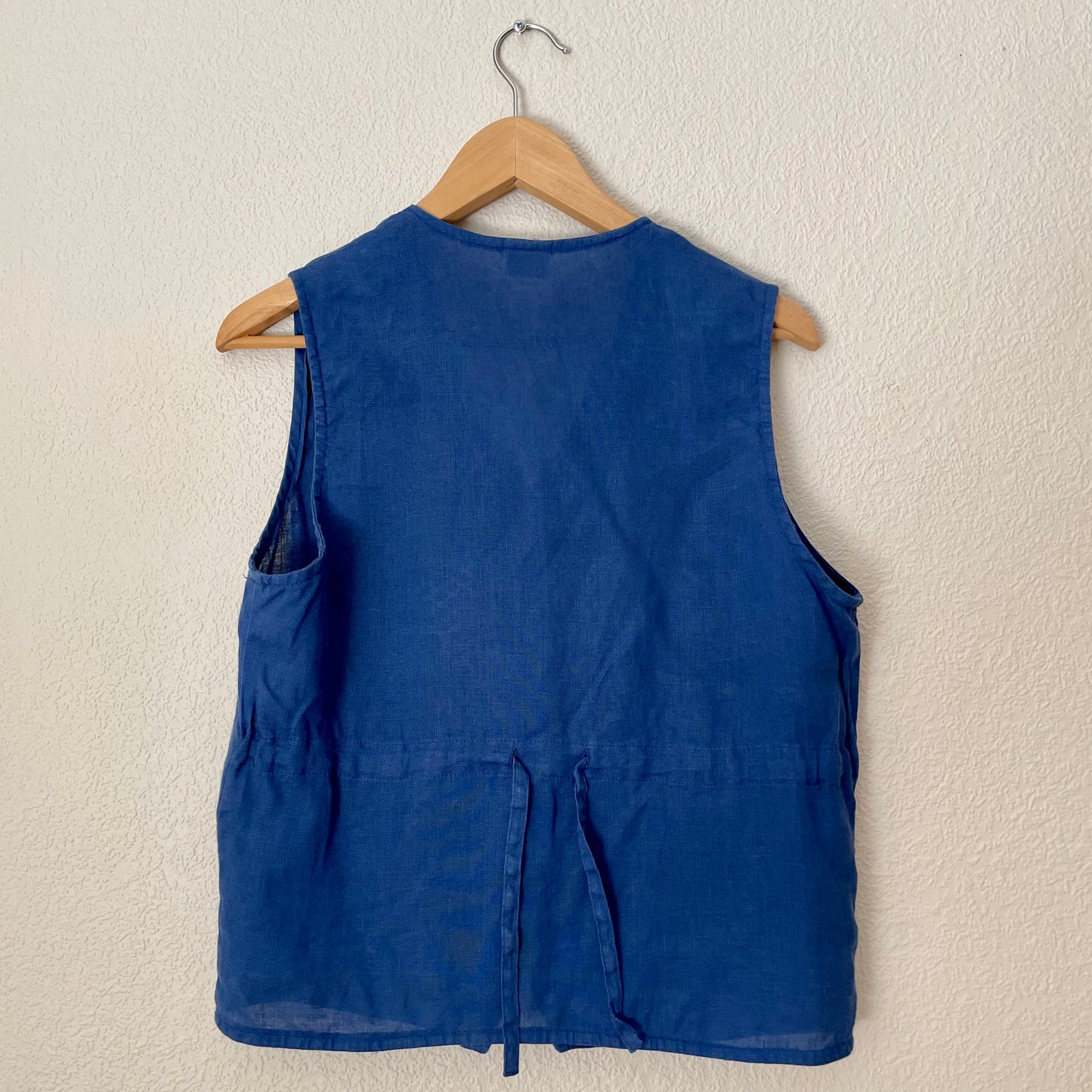 Vintage Benetton Blue Linen Vest
