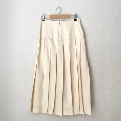 Vintage Yoke Pleated Silk Skirt - Robert Haik