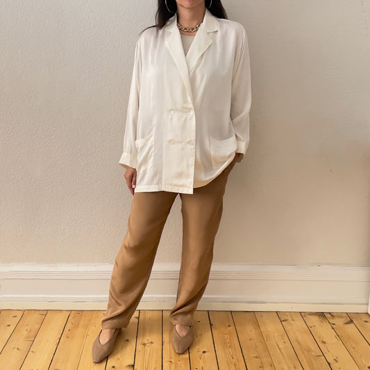 Vintage Silk Pyjama Blouse