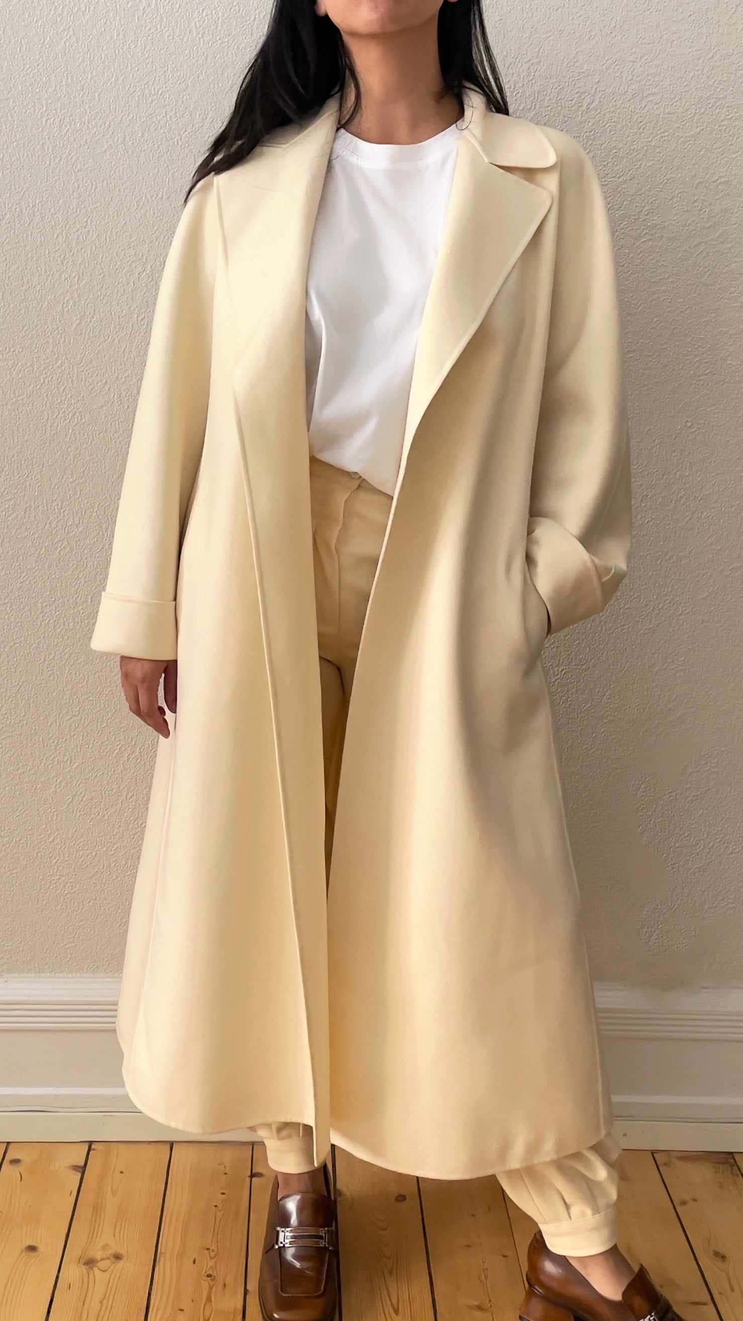 Cream duster hot sale coat