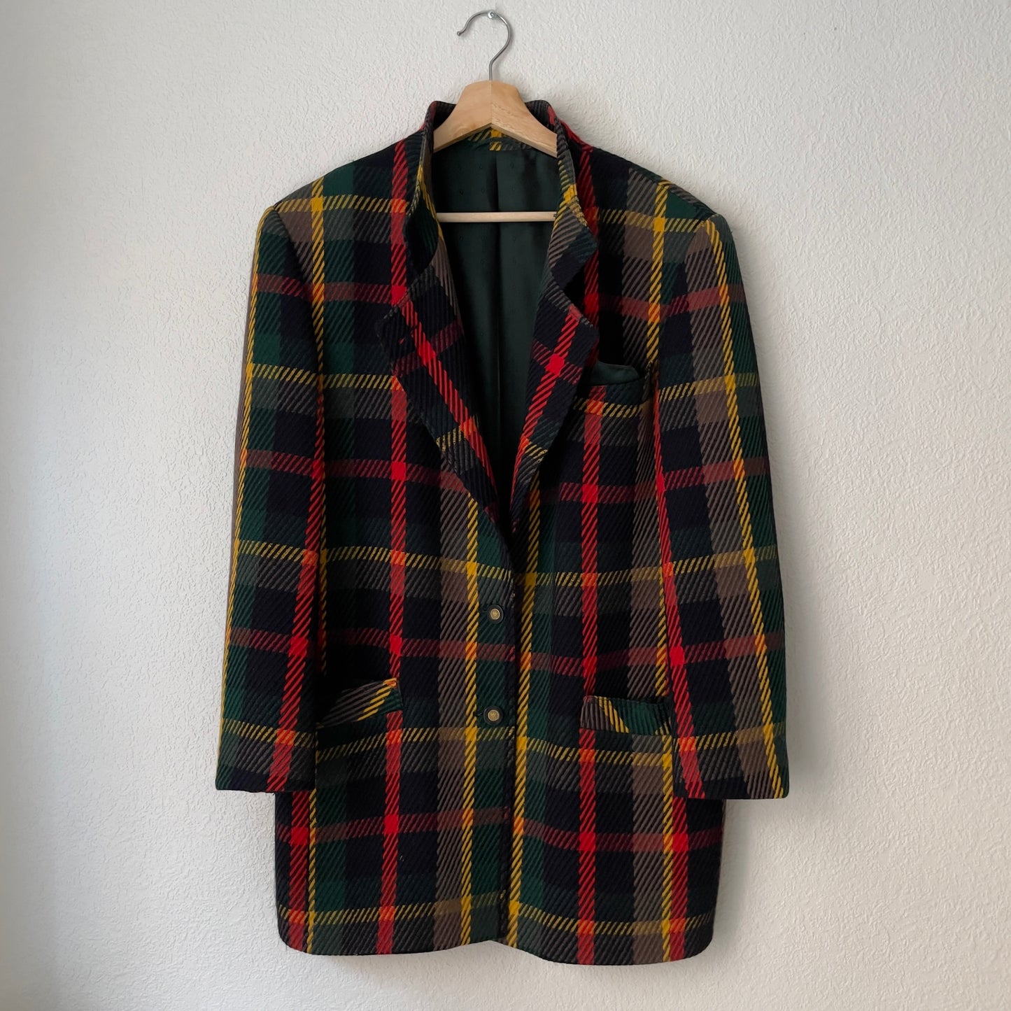 Vintage Multicolor Blazer Coat - Hucke