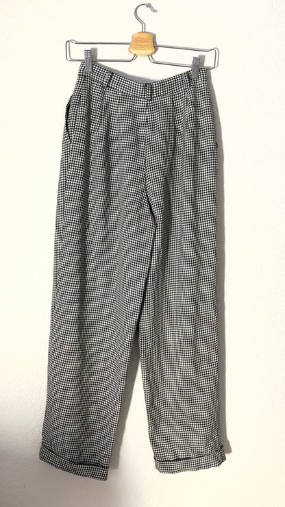 Vintage Houndstooth Wool Pants - Talbots