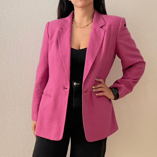 Pink Raw Silk Blazer - Nordstrom
