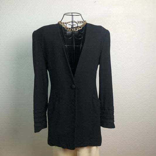Vintage Black Wool Blazer - Linda Allard for Ellen Tracy