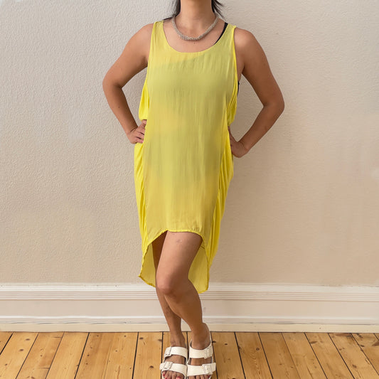Yellow Beach Silk Dress - By Malene Birger