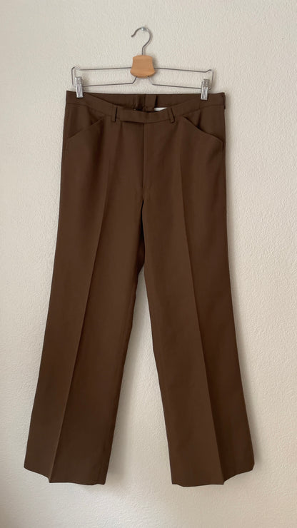 Vintage Brown Flare Pants