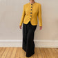 Colarless Yellow Wool Jacket