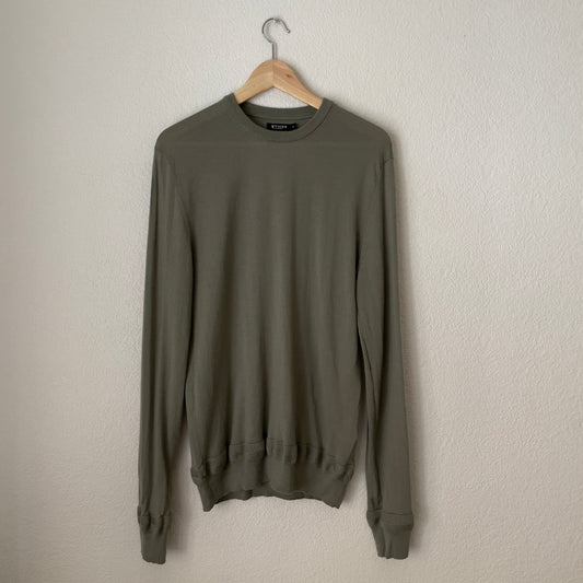Dusty Green Merino Wool Sweater