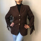 Fringe Wool Statement Blazer / Jacket