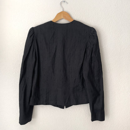 Vintage Black Silk Jacket - Hilde Hess