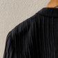Vintage Black Silk Blazer - Textured Silk