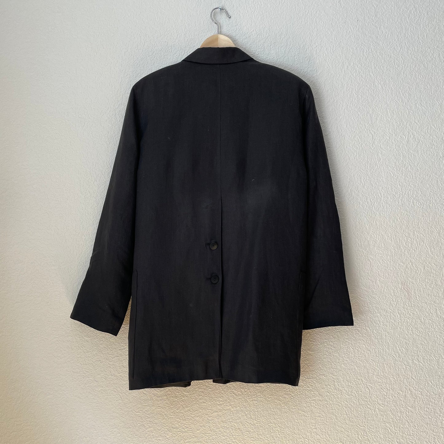 Vintage ESCADA Margaretha Ley Linen Black Jacket