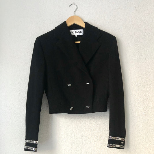 Vintage Cropped Blazer - Pure Wool