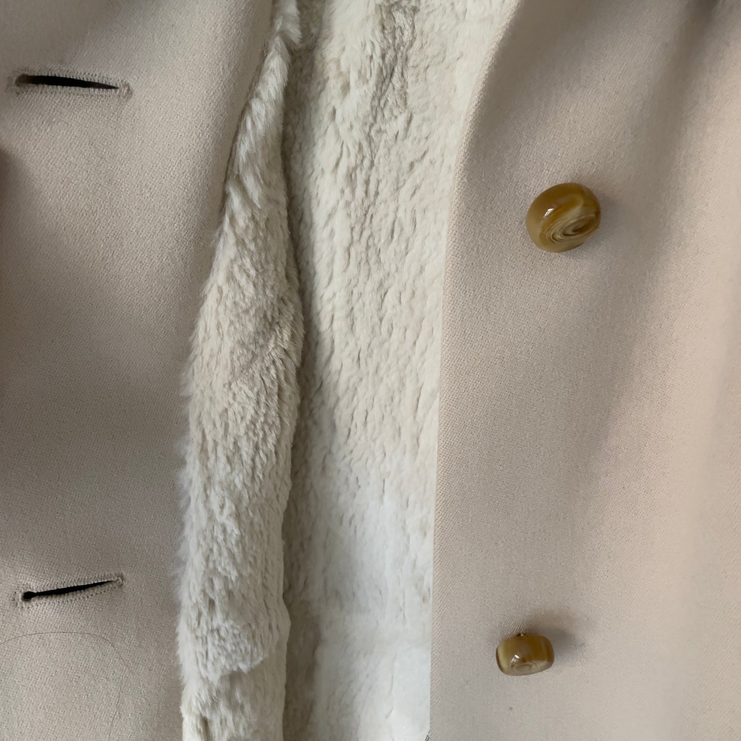 Vintage Real Fur Collar Coat - Upsala Kapp