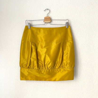 Yellow Silk Mini Skirt - Tiger of Sweden
