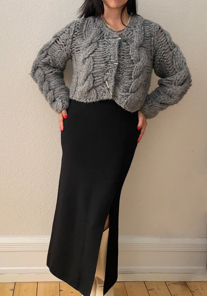 Vintage Merino Wool Long Skirt