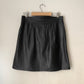 Vintage Black Leather Skirt