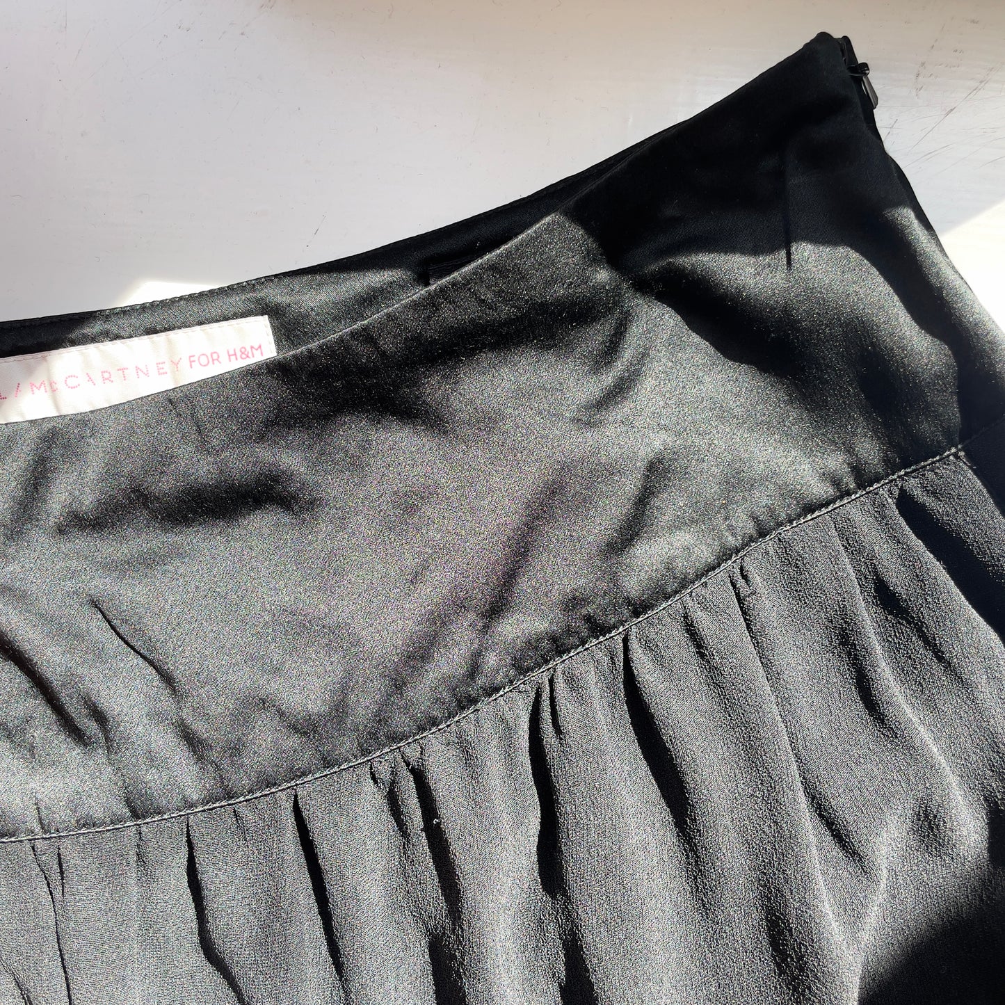 Black Silk Mini Skirt - Stella McCartney for H&M