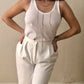 Vintage 80s White Trousers