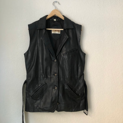 Vintage Long Leather Vest