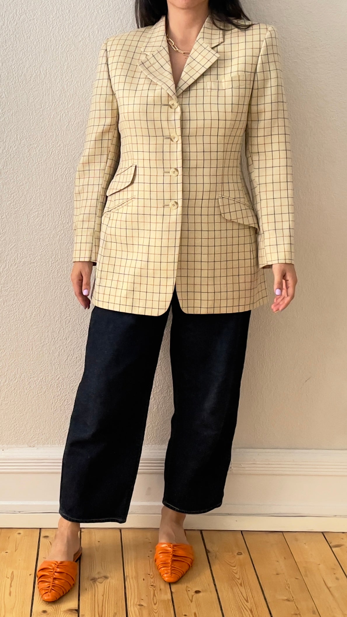 Vintage Wool-Silk Blend Blazer - DAKS Signature