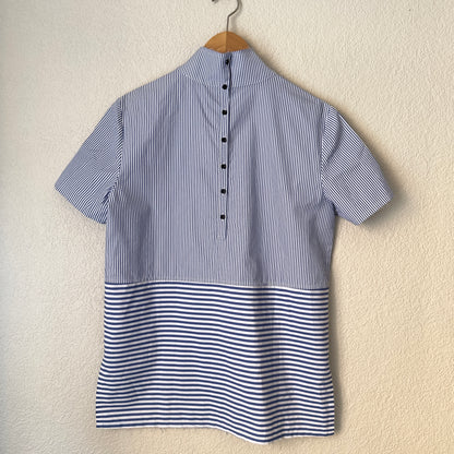 Striped Short Sleeve Shirt - Rika Studios