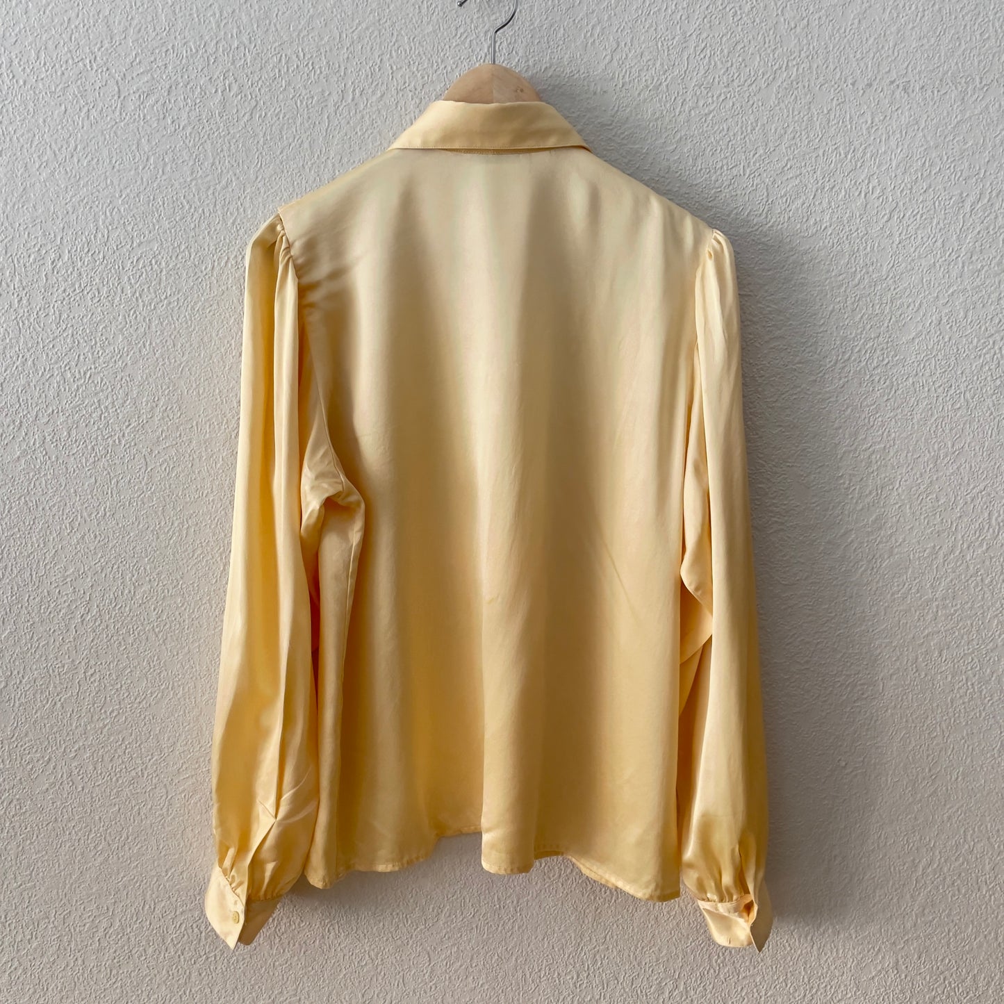 Vintage Robert Haik Yellow Silk Blouse