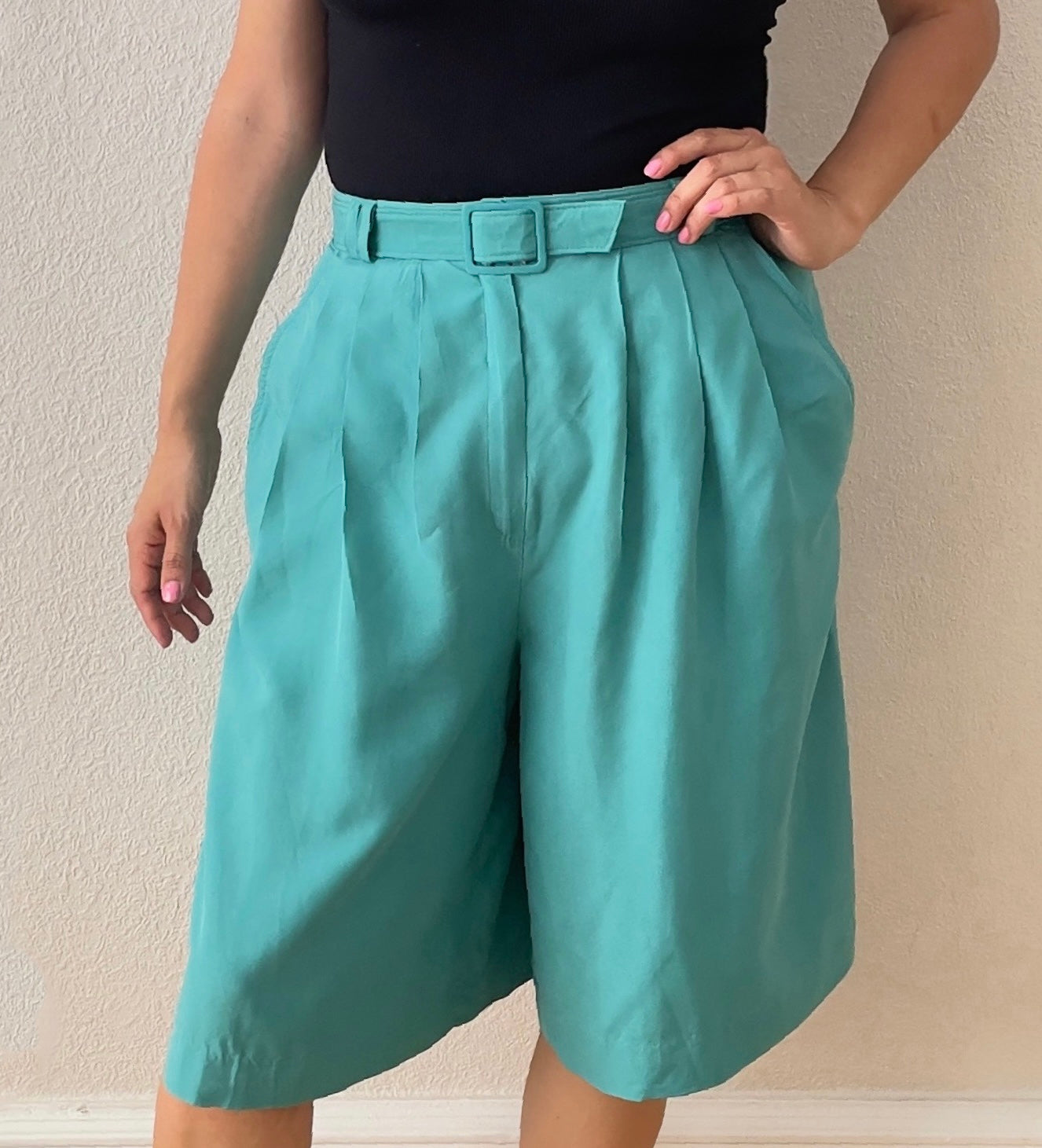 Vintage Silk Bermuda Shorts - Ted Nicol