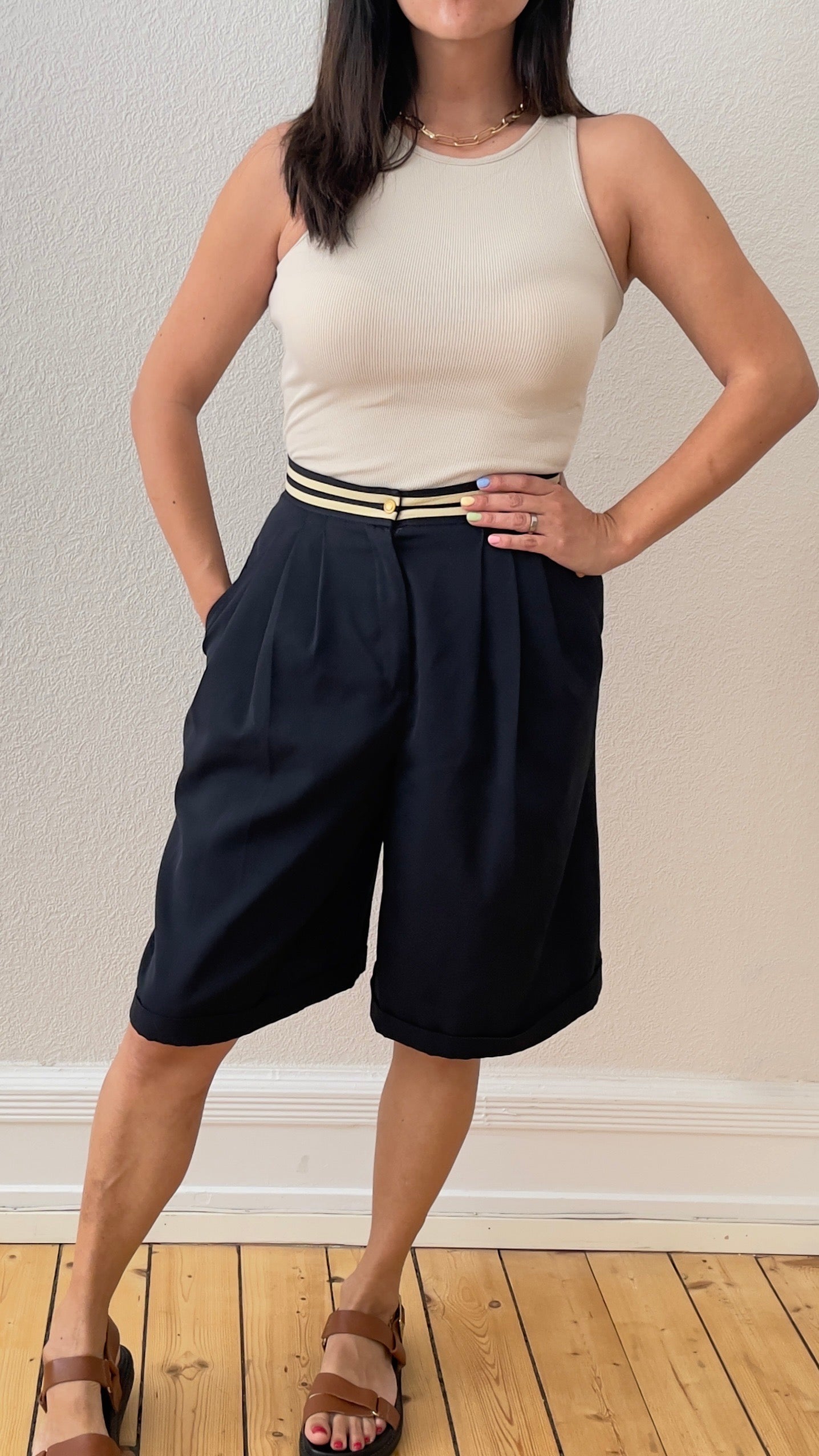 Vintage Navy Bermuda Shorts