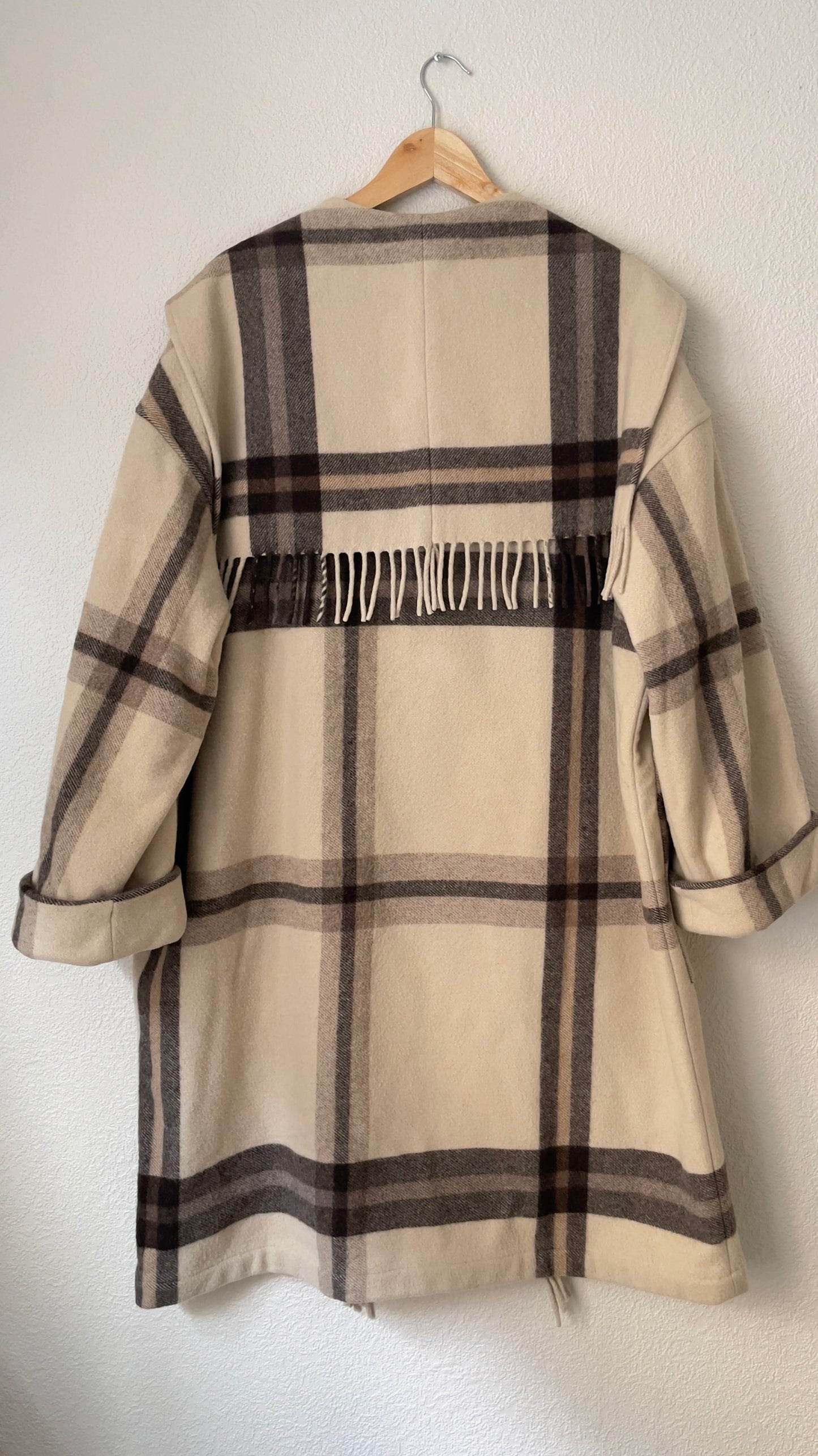 Vintage Fringe Wool-Blend Coat