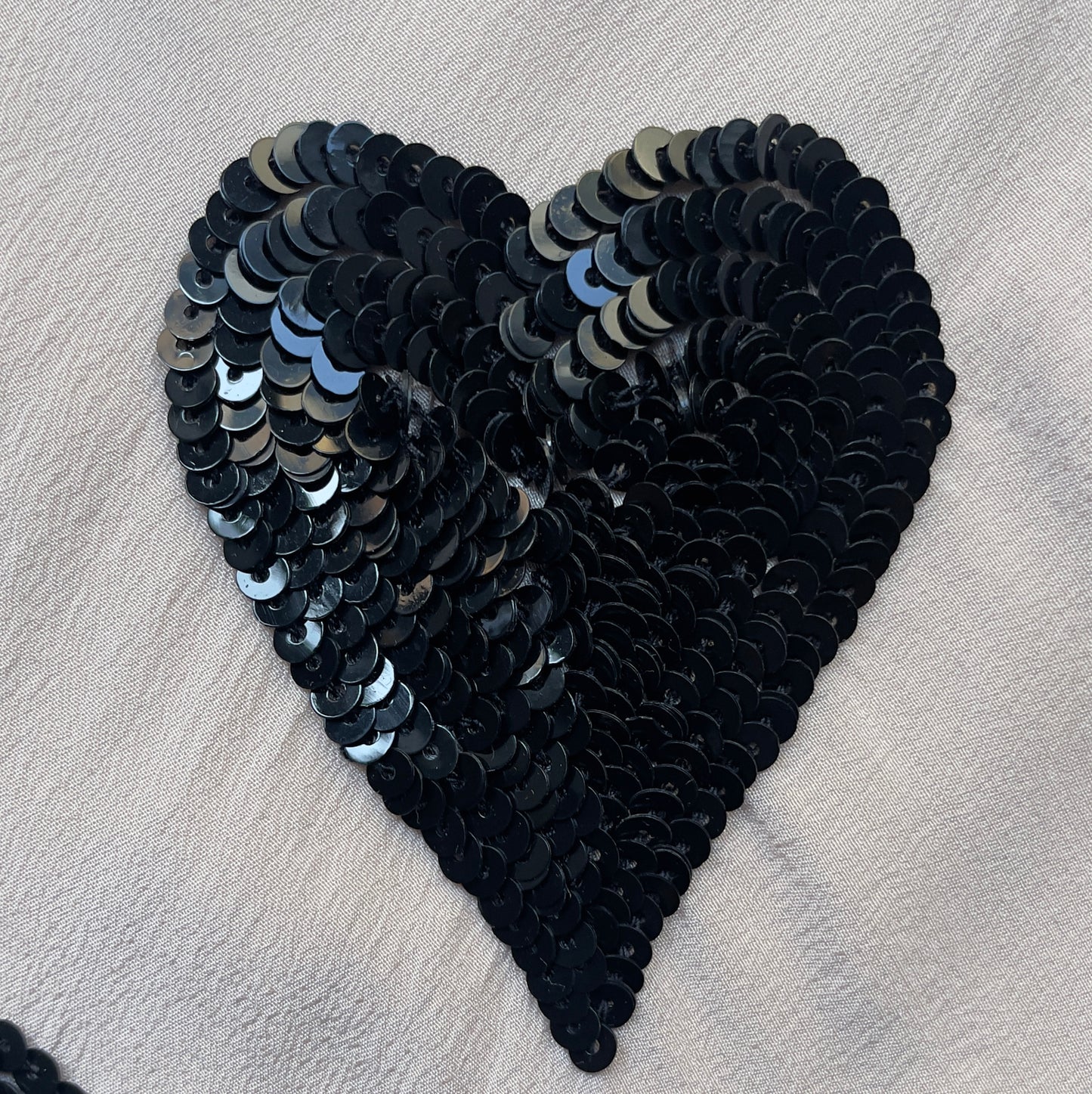 Sequin Hearts Silk Top