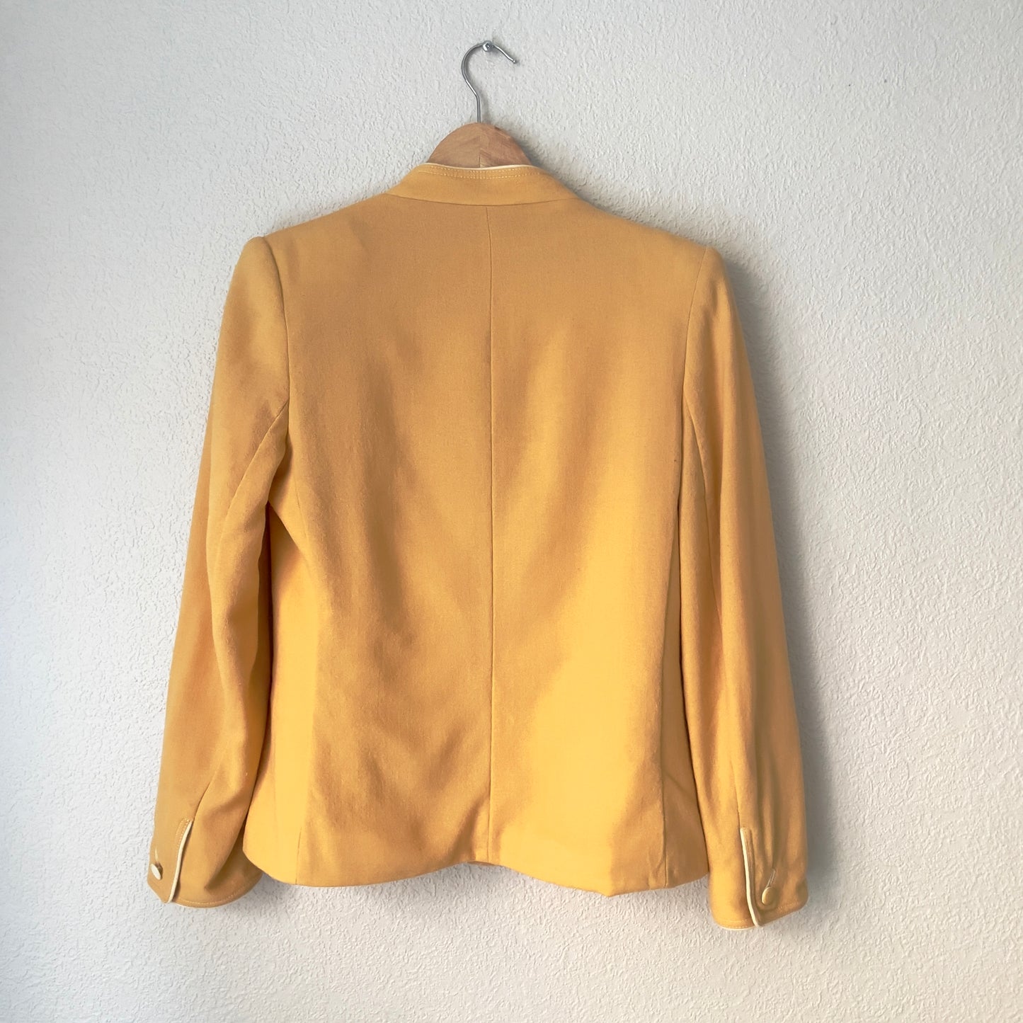 Vintage Yellow Wool Jacket - Mansfield - REPAIRED